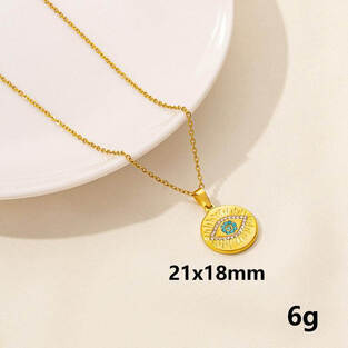 Gold Eye Necklace