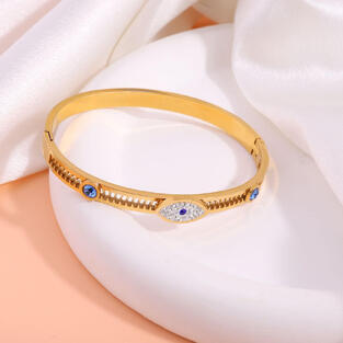 Eye Sparkle Gold Bracelet