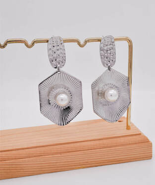 Mayan Silver Earrings